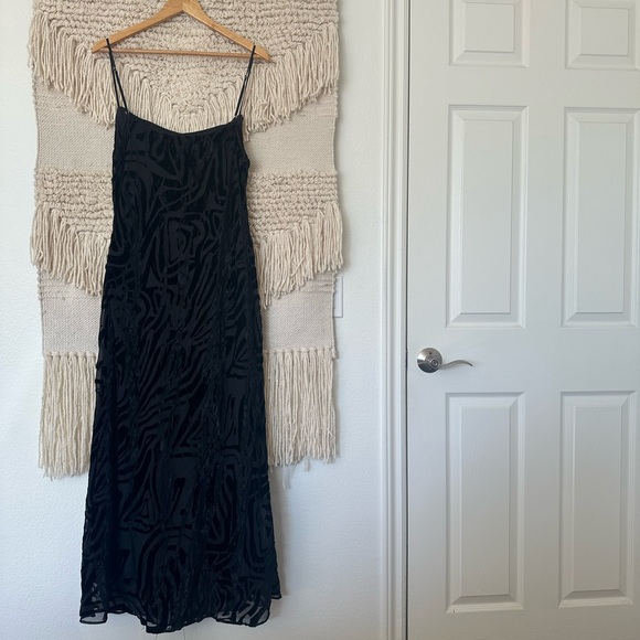 Ronny Kobo Burnout Slip Dress